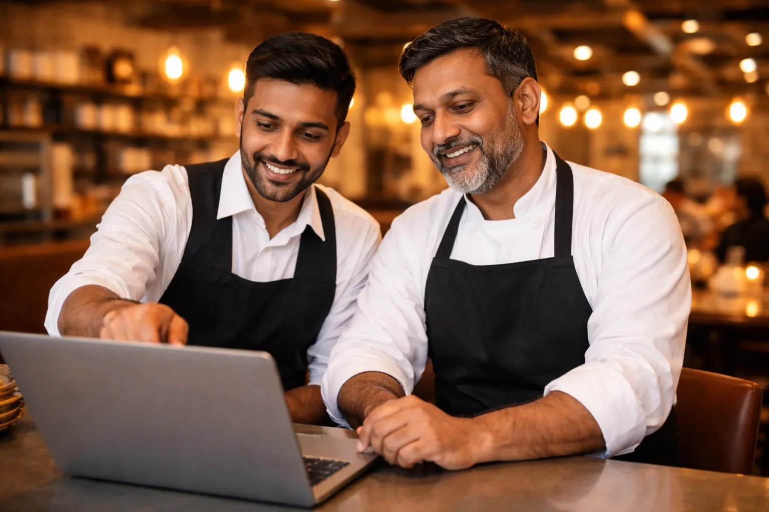Restaurant staff training on POS